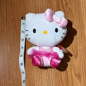 Hello Kitty Plush Toy with Pink Bow